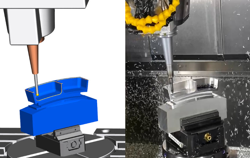 Multi-axis deburring in NX CAM with real world examples