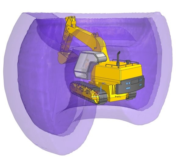 This image shows the envelope selected to visualize the motion of an object