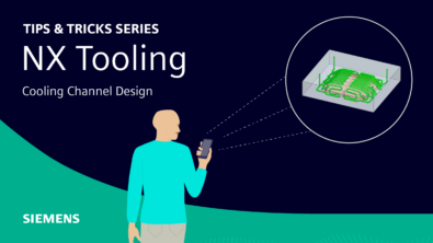 Man on phone looking at a cooling channel design