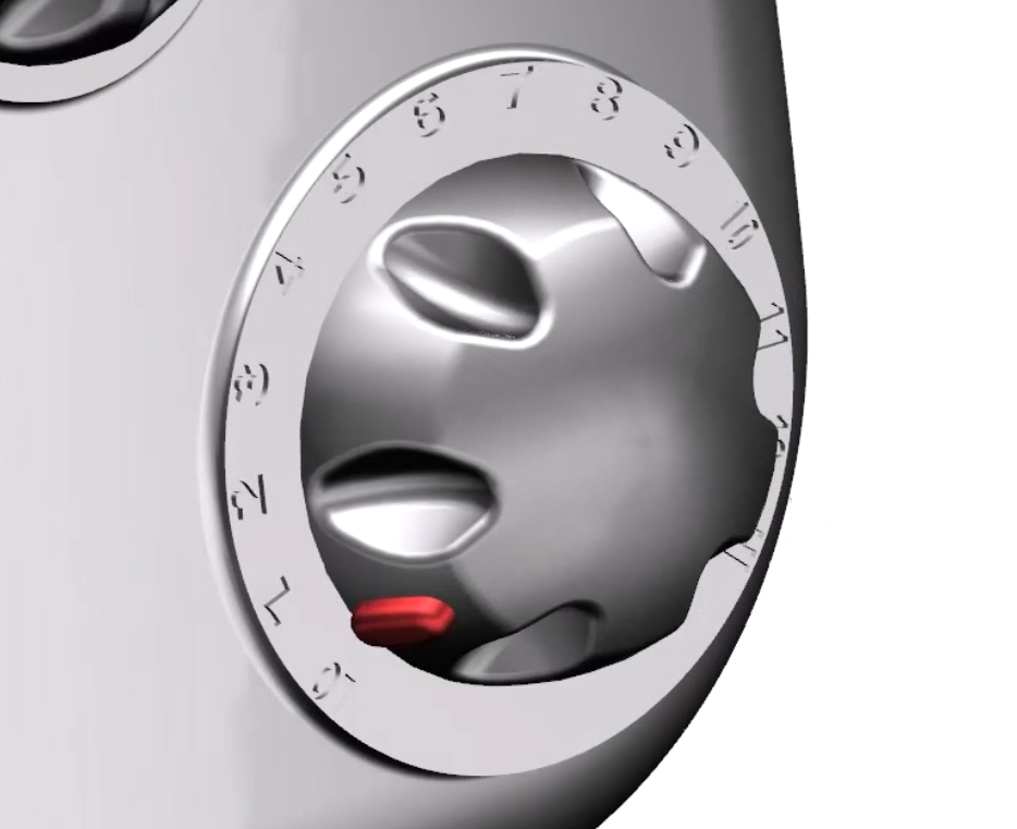 A screenshot of NX CAD software showing algorithmically modeled text on a 3D CAD model