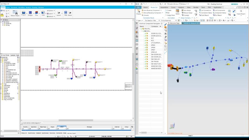 Integrating electrical and mechanical harness design