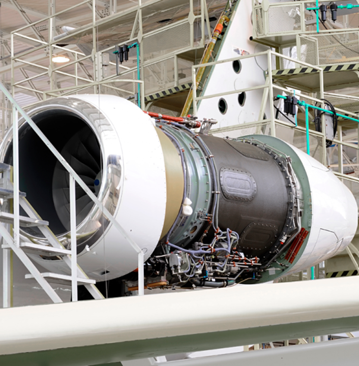 wind turbine being worked on in a factory to demonstrate supply chain impact