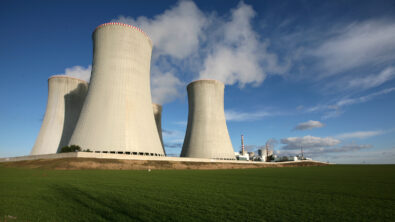 Nuclear power plant near village Dukovany in Czech republic