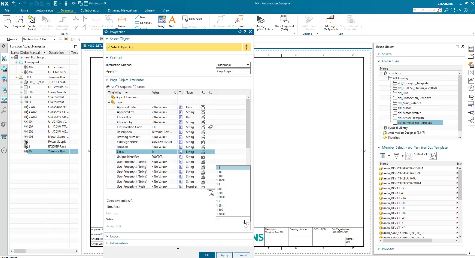 screen shot view of 2D Cabinet Design capabilities in NX Industrial Design & NX Automation Designer software.