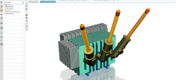 Simcenter 3D model of A 150 MVA Transformer