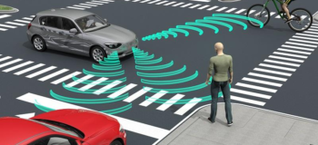 Electric vehicle warning sounds for pedestrians and bikers in quieter traffic soundscapes.