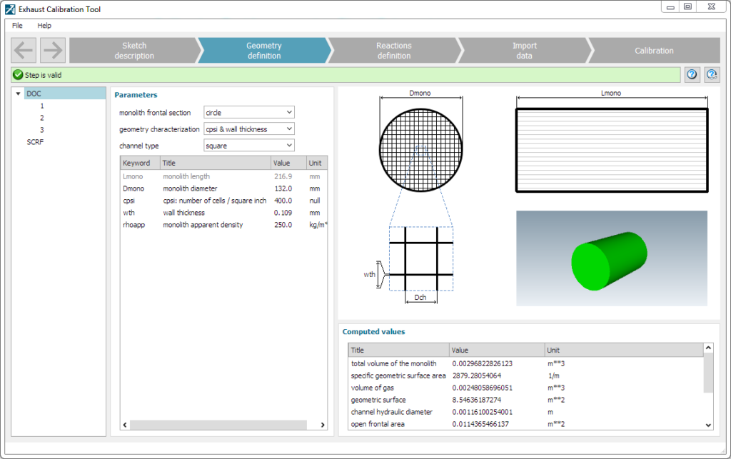 geometry option catalytic