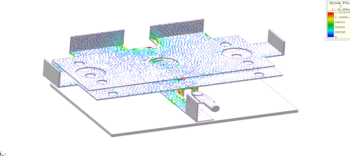 Electromagnetic analysis of busbars - Instantaneous Current Density Plot