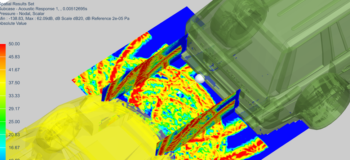 Acoustic response of an ultrasonic parking sensor