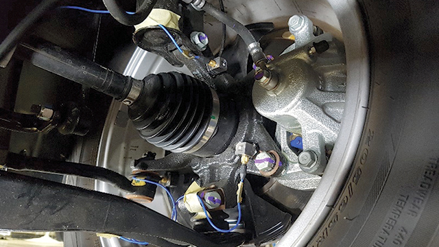 Image of tire testing