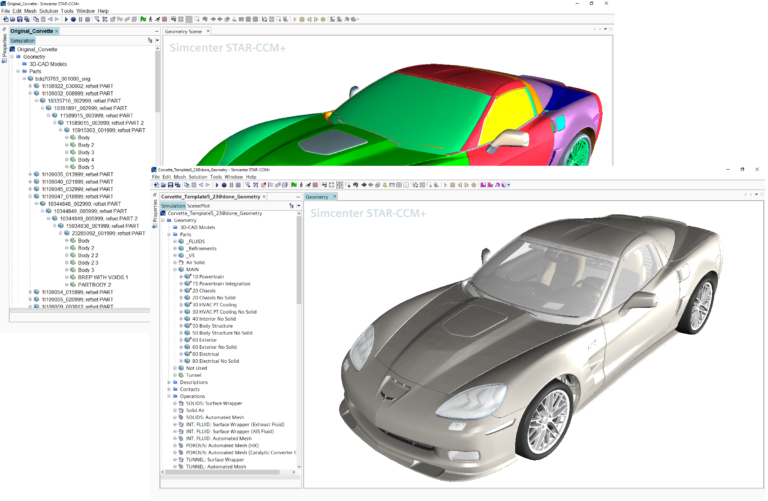 Handling complex CAD assemblies to prepare vehicle aerodynamics CFD simulations