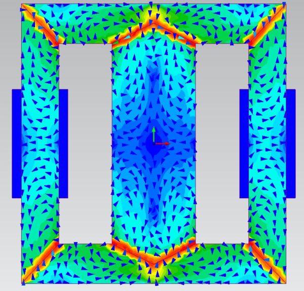Magnetostriction force density field in Simcenter MAGNET