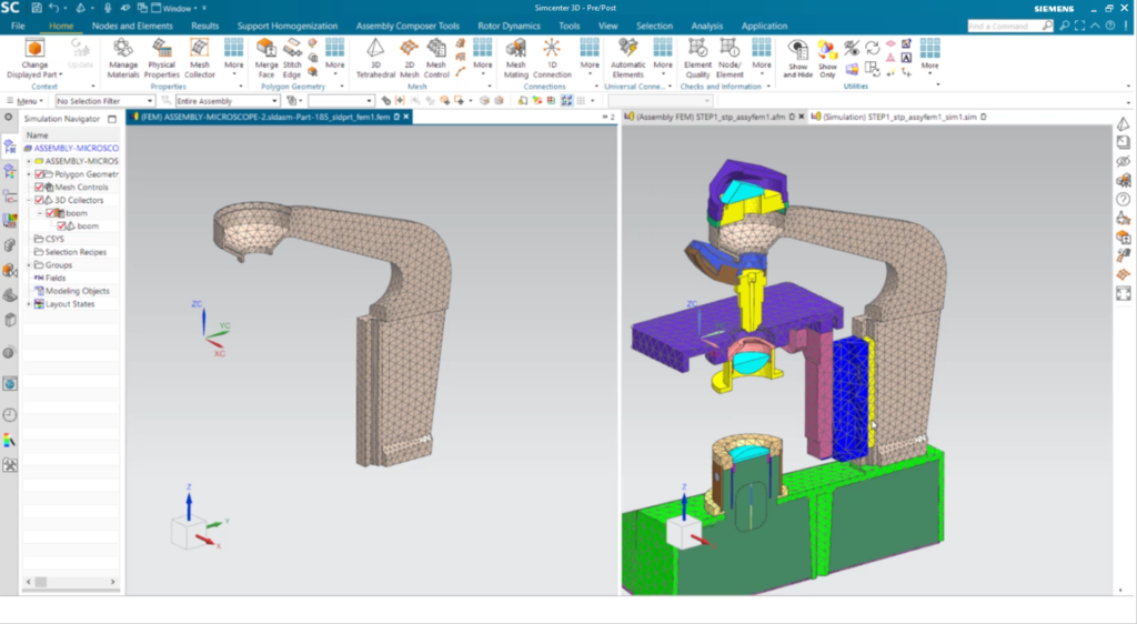 Immediately visualize how changes to an FE component affect the assembly model