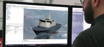 Naval architect using Simcenter STAR-CCM+