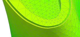 Visualization of the thermal barrier coatings