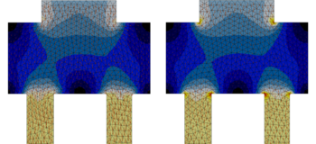 p-Adaption mesh refinement for improved electromagnetic result accuracy.