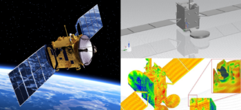 Electromagnetic simulation for a satellite