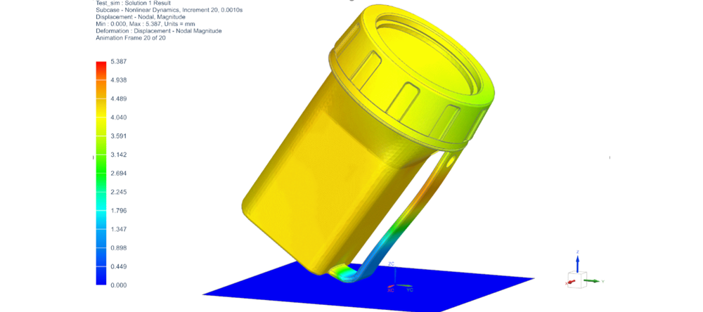 Simcenter 3D Drop Test Simulation App