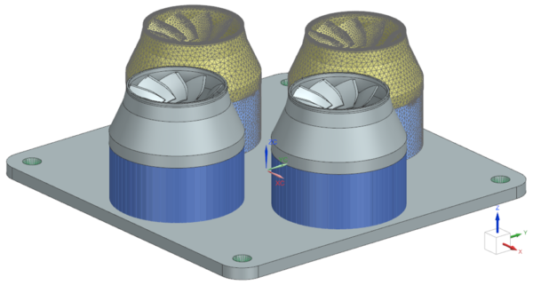 Build plate in additive manufacturing simulation model