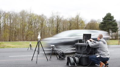 Engineer Performing Pass-by Noise tests