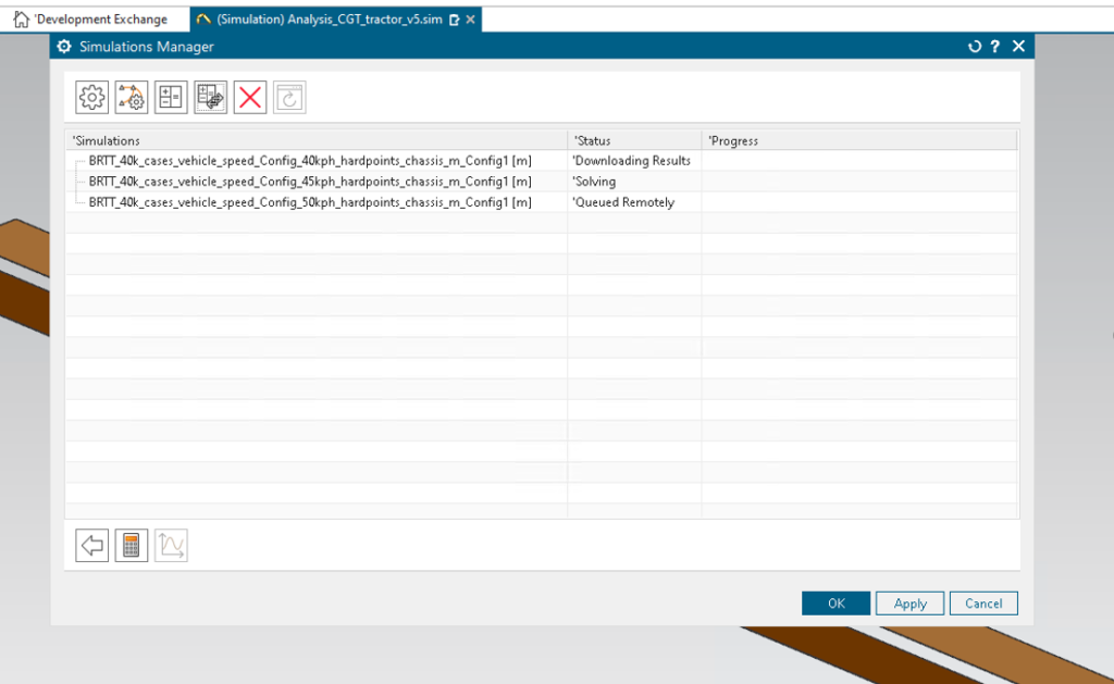 view all your remote simulations from one window in your main working enviroment