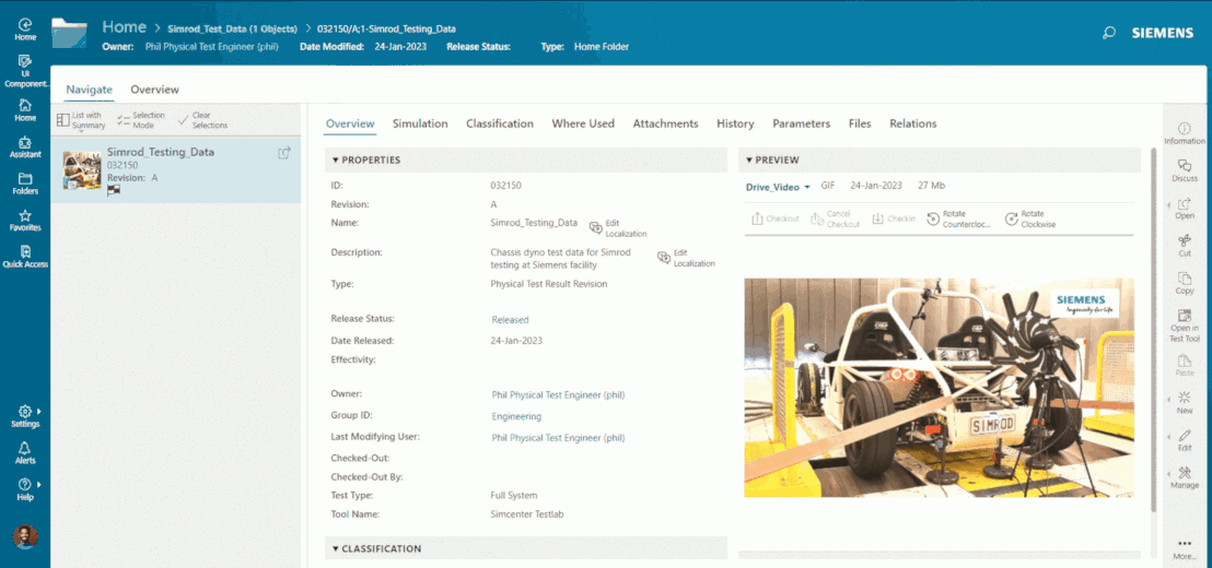 Teamcenter Simulation SPDM places physical test data at your fingertips so you can get straight into correlation work