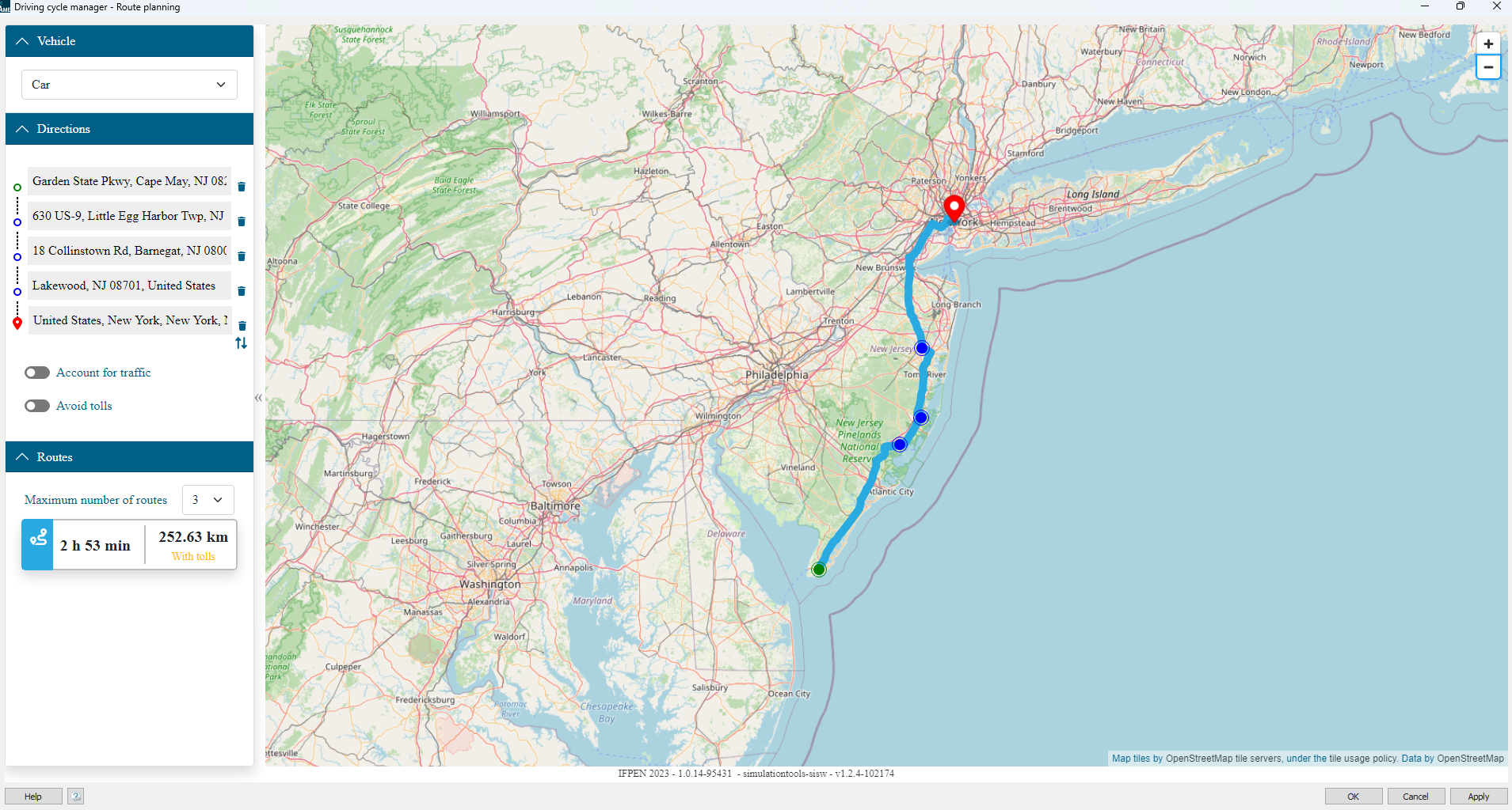 US9 from Cape May to New York City