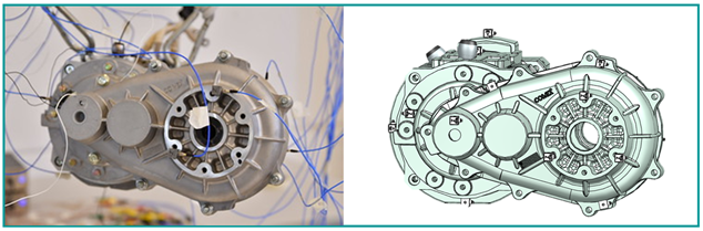 Figure 2– Virtual instrumentation of a gearbox Figure 2– Virtual instrumentation of a gearbox