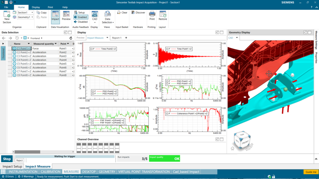 Figure 4 – CAD centric impact testing Figure 4 – CAD centric impact testing