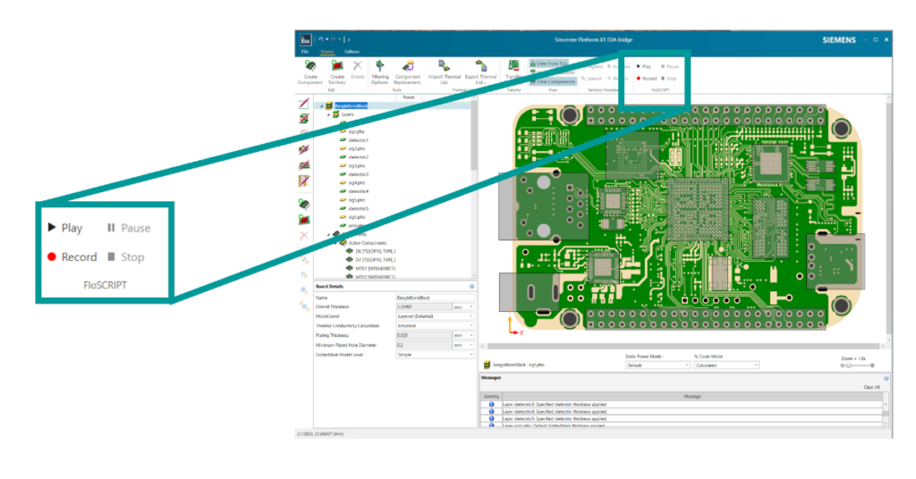 Simcenter Flotherm XT 2310 new scripting for automating electronics cooling simulation related tasks