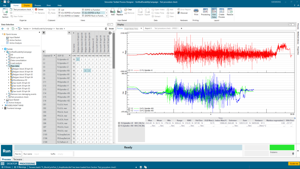 Simcenter Testlab for data validation