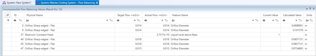 Simcenter Flomaster flow balancing 4