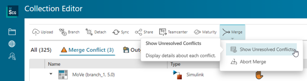 Client for Git merge with conflicts 3