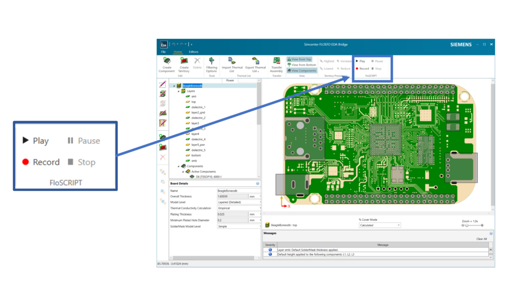 EDA Bridge Scripting | Simcenter FLOEFD 2312
