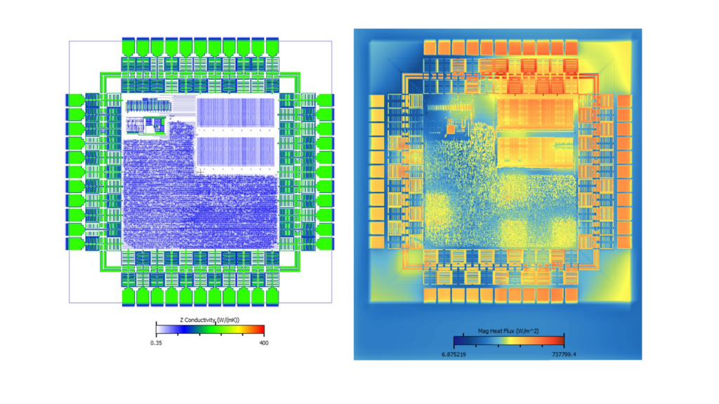 Modeiing of an IC package using Simcenter Flotherm 2404 and the Material Map Smart Part 