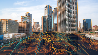 electrical structure within city