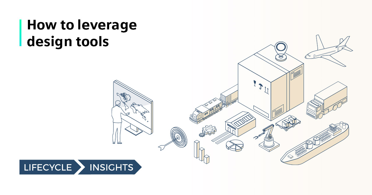 An image with text saying how to leverage design tools for supply chain intelligence