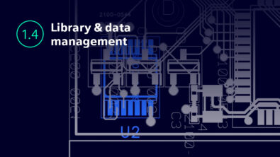 Screen shot of Xpedition showing Library and design data management