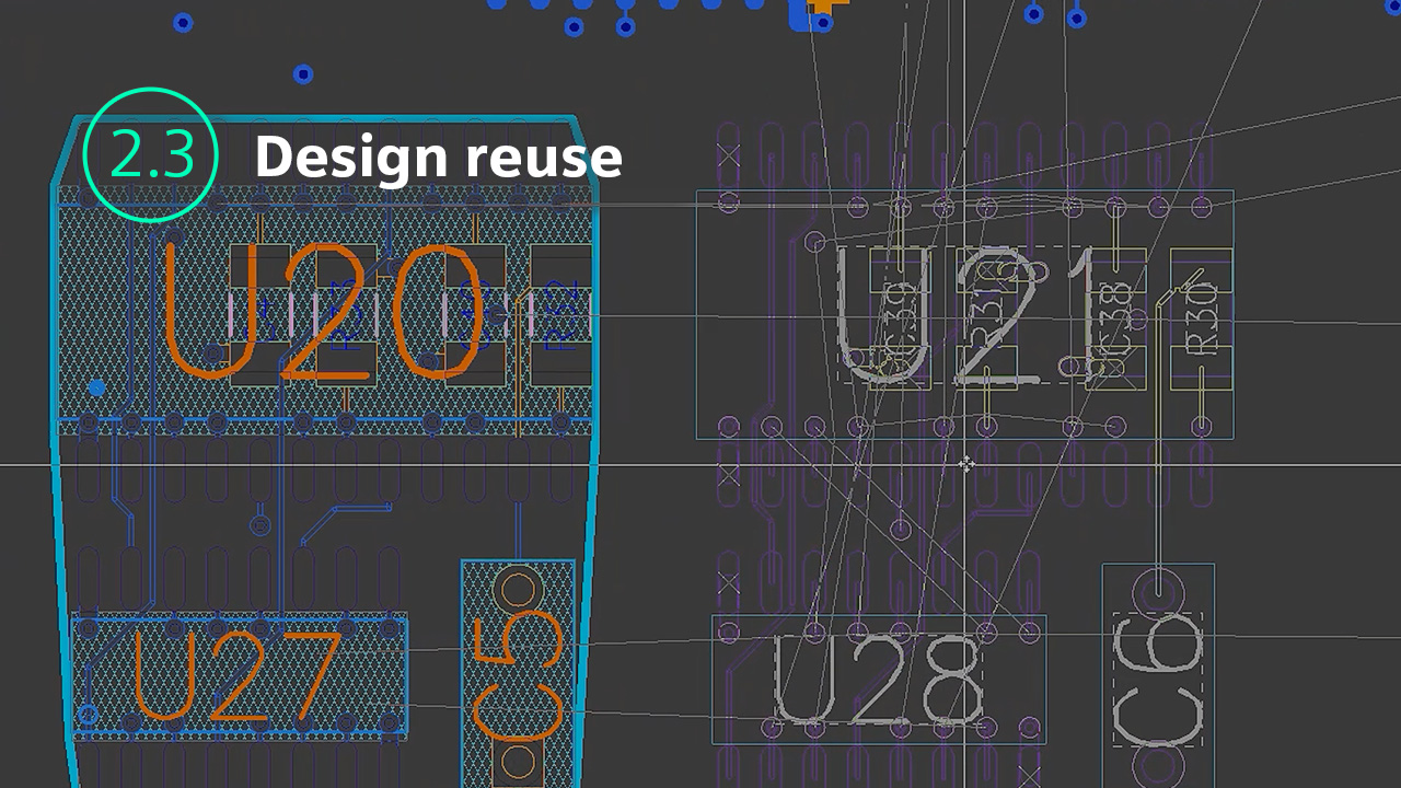 Image of design reuse using Xpedition