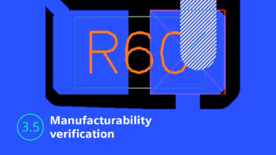 Image of Xpedition software showing manufacturability verification