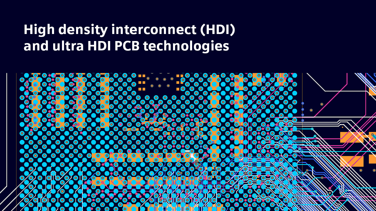 Image of a High density interconnect PCB design in Xpedition