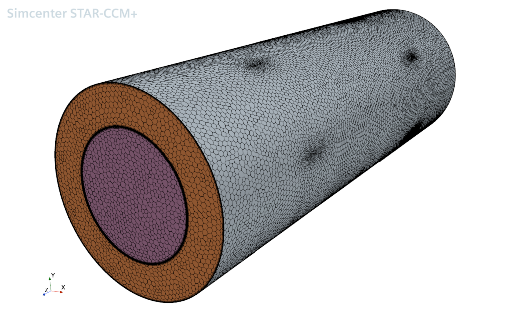 Meshed heat exchanger